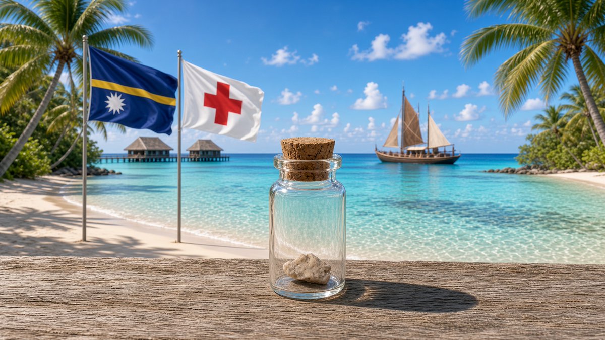 nauru_japan's tweet photo. 【ナウル赤十字社設立基金】
ナウル赤十字社設立基金を一口1000円から募集させていただきます。ナウル共和国政府から特別に輸出許可された、ナウル島のサンゴ化石等由来石灰岩の小石を小瓶に入れて贈呈します。五口以上の方には感謝状をお送りします。

お申し込みはコチラ
https://t.co/zilmrA2jNC https://t.co/HxowCdCaw2