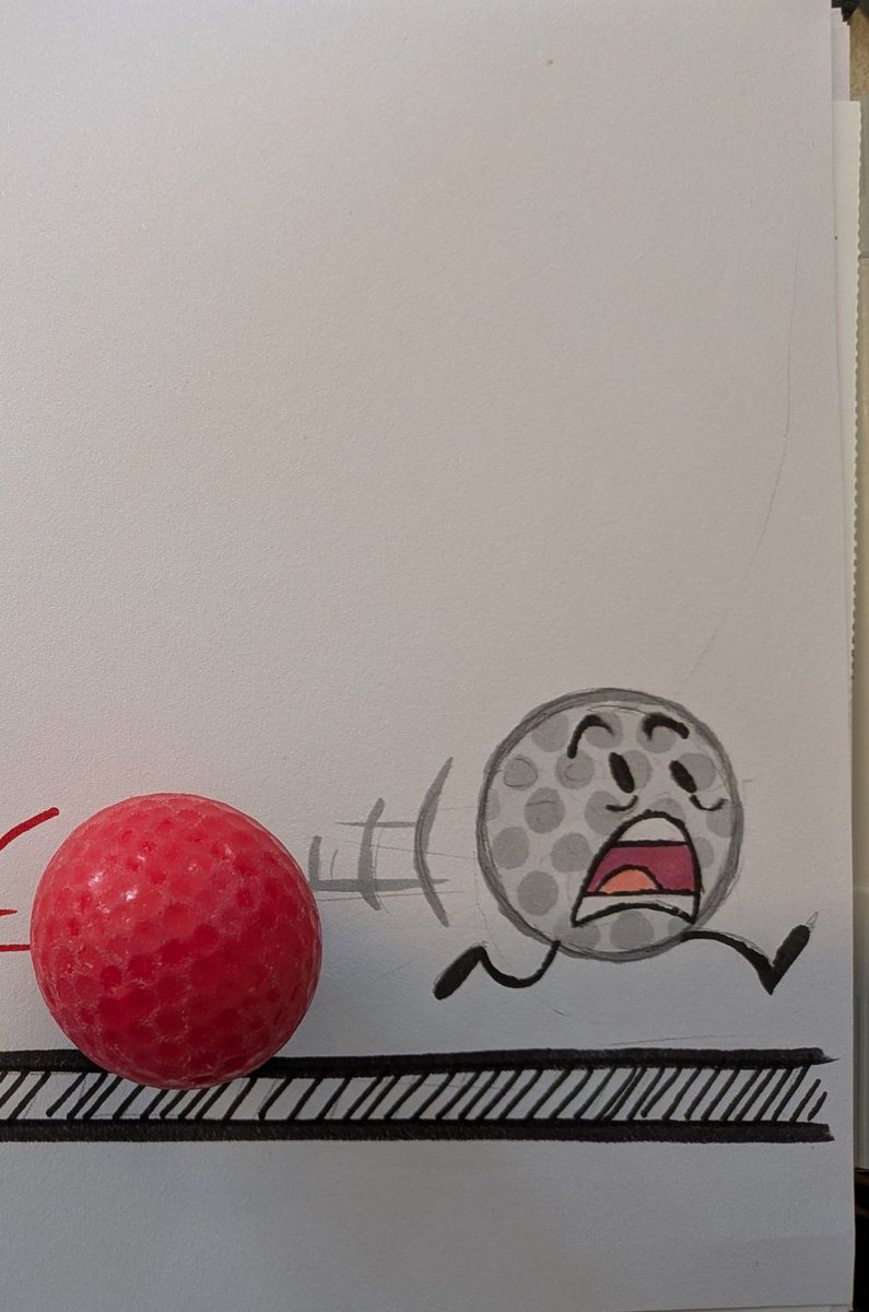 IceTheCatArtist's tweet photo. The fun you can have while working at a mini golf course feat. Golfball :D 

#battlefordreamisland #bfdi #thepoweroftwo #tpot https://t.co/ymOBopeRuN