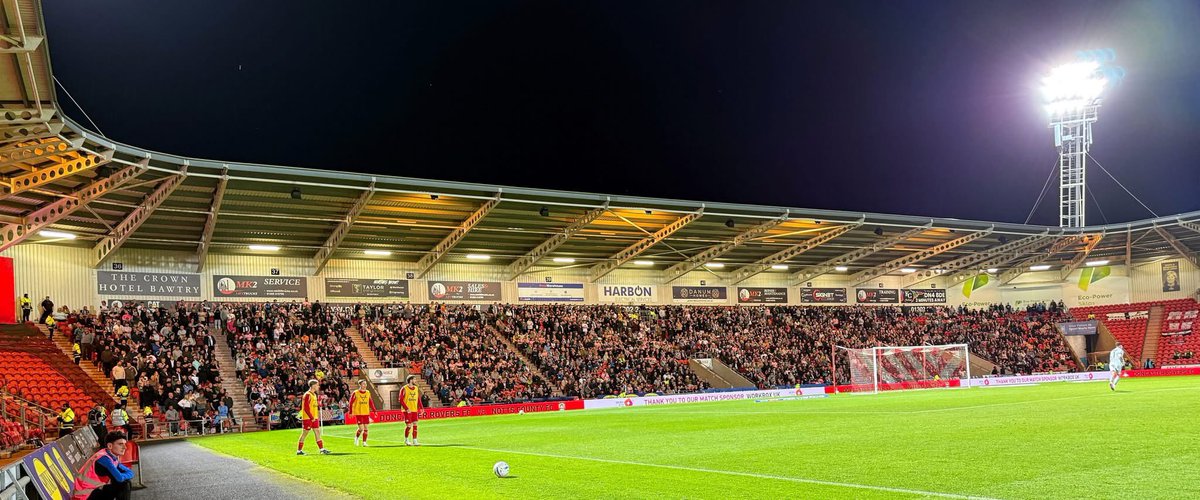 Awaydays23's tweet photo. Notts County at Doncaster Rovers last night #Notts https://t.co/9gknPI0sXD