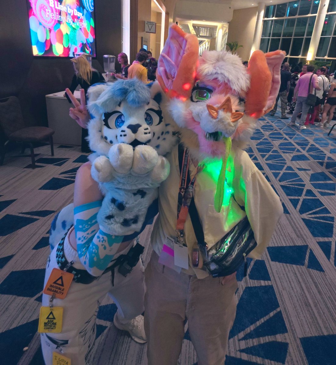snowberrysnep's tweet photo. a snep and a bat at Megaplex!! 🐆🦇 @StudioHaneul https://t.co/vxudKd79qE