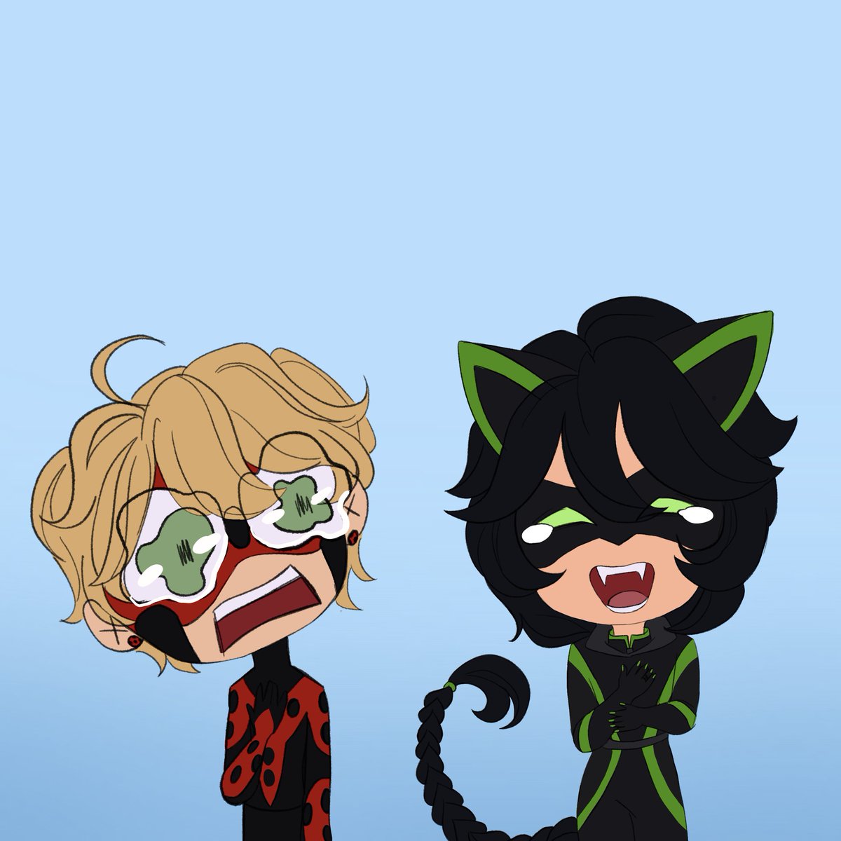 blondfreakdraws's tweet photo. They are best friends. Ofc they make fun of each other.
#miraculous #mlb #mlbtwt https://t.co/7UkFfTEw8S
