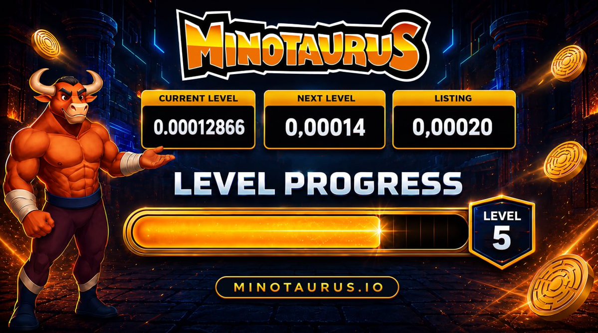 minotaurus_io's tweet photo. 🐂 New month, same math.

Every $MTAUR sold moves the presale closer to the next price level.

Level 5: $0.00012
Next: $0.00014

No countdown. No announcement needed.
The price moves automatically. https://t.co/XjQ2MApPvp
