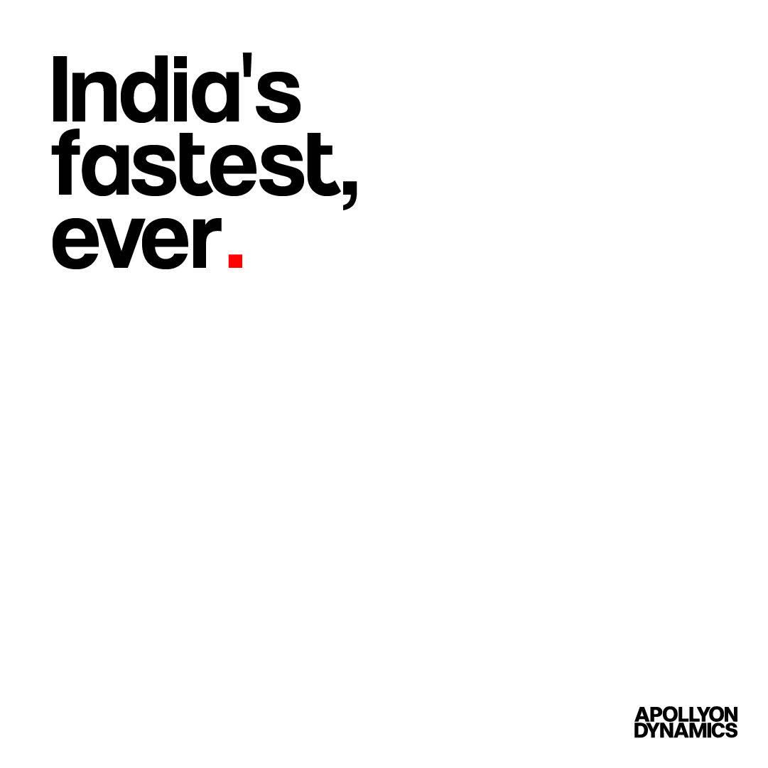 ApollyonDyn's tweet photo. 498 km/h.  A new benchmark for multirotor speed in India.
Apollyon Dynamics has officially achieved 498 km/h, surpassing the previous recorded benchmark of 325 km/h by a significant margin, and the achievement is now officially recognized by the India Book of Records.

Speed matters. For our interceptors, it means faster response, faster engagement, and greater capability.

But this milestone is ultimately about the team behind it, a team moving at a pace that is difficult to match.

498 km/h today. Faster tomorrow.

Apollyon Dynamics.