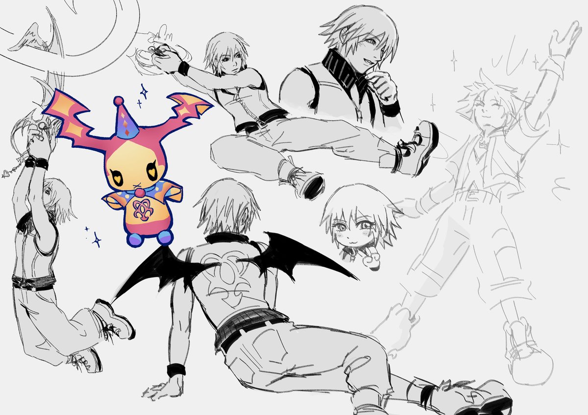 goronuis's tweet photo. old dream drop distance rikus and sora doodles from when i got my first kh plat https://t.co/uIYwH6pJGT