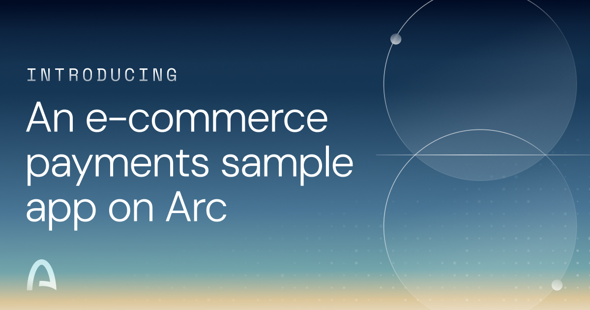 arc's tweet photo. Onchain payments should support more than a simple token transfer.

We’re open sourcing an e-commerce sample app on Arc using the Commerce Payments Protocol from @coinbase and @Shopify.

Shoppers can pay in USDC or EURC with one signature and no gas. Merchants can authorize, capture, void, reclaim, and refund payments.

A practical starting point for building stablecoin checkout flows on Arc: https://t.co/yuO2pGRvlQ

For testnet demo purposes only.