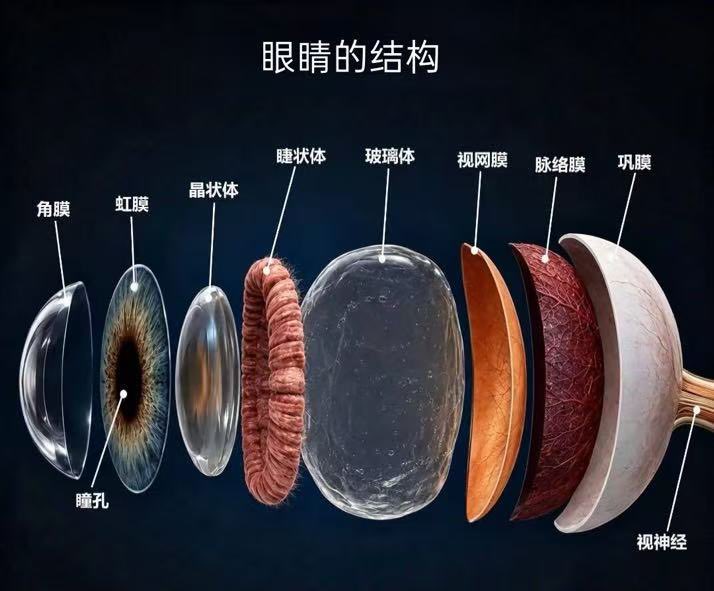 stephanienalan's tweet photo. 「眼睛的結構：人眼的結構和工作原理像一台精密的「照相機」」 https://t.co/y6TgV5EiLJ