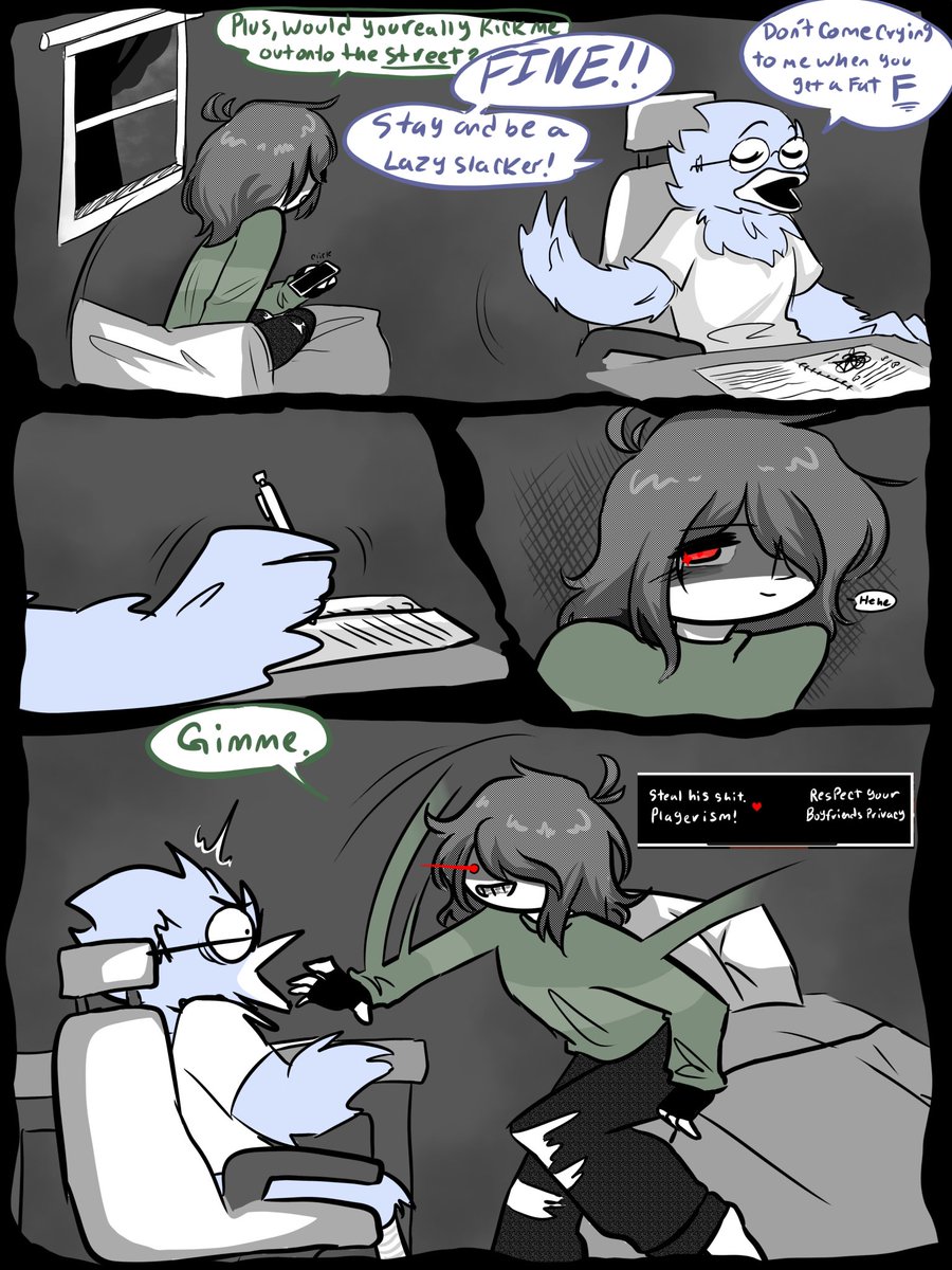 Olliecom13's tweet photo. I heard yall like Kerdly? 
Continuation of my other piece 

2/6
#kerdly #deltarune https://t.co/NxXGuWul2r