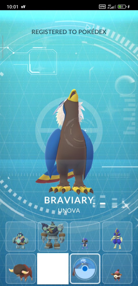 Pokemon_iran's tweet photo. Tnx my Portuguese friend for this trade.. shiny Rufflet and it's evolution (braviary) added to my dex. Look at its beautiful tale
#PokémonGO https://t.co/AXSanm36Wq