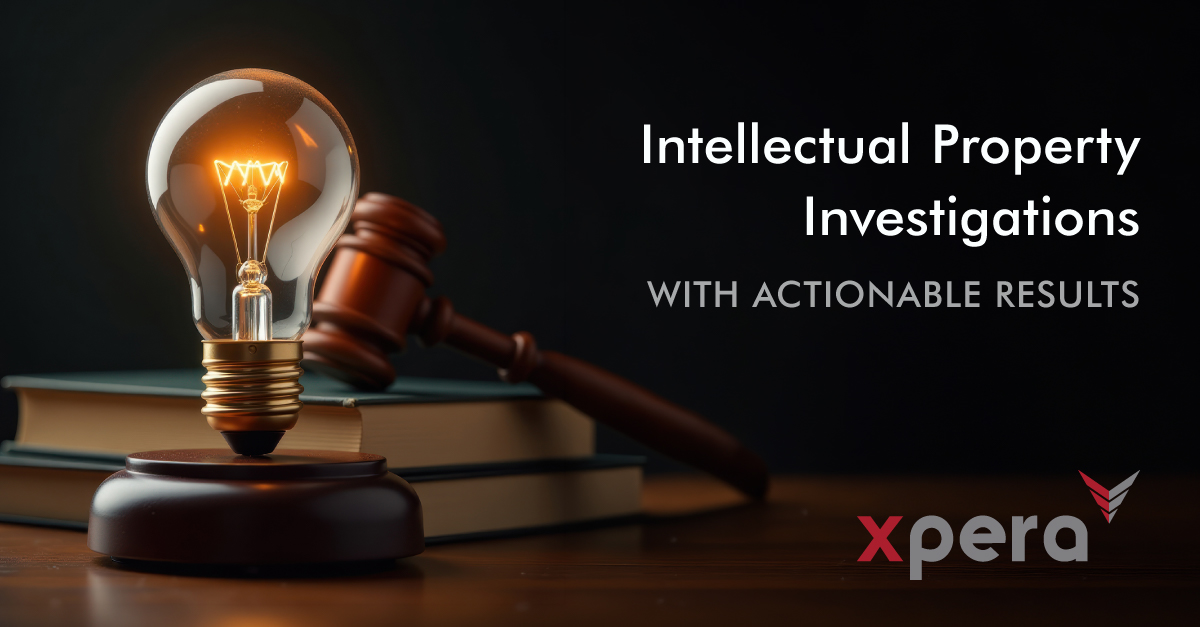 Xpera_ca's tweet photo. When intellectual property infringements threaten your client's brand or market share, rely on Xpera's expert investigators. We provide the intelligence and evidence needed to support informed action. 

Let’s get started today.
Email: investigations@xpera.ca
Phone: 1-888-842-8112 https://t.co/85fcz0d2MO