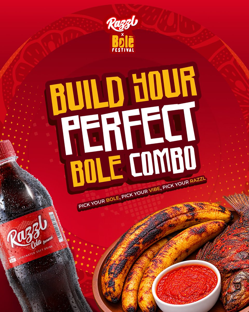 drinkrazzl_ng's tweet photo. Taste is personal. And choosing how you enjoy your Bole, even more so.

Do you want extra sauce or just like to keep it simple? https://t.co/7WmwiQvy6B