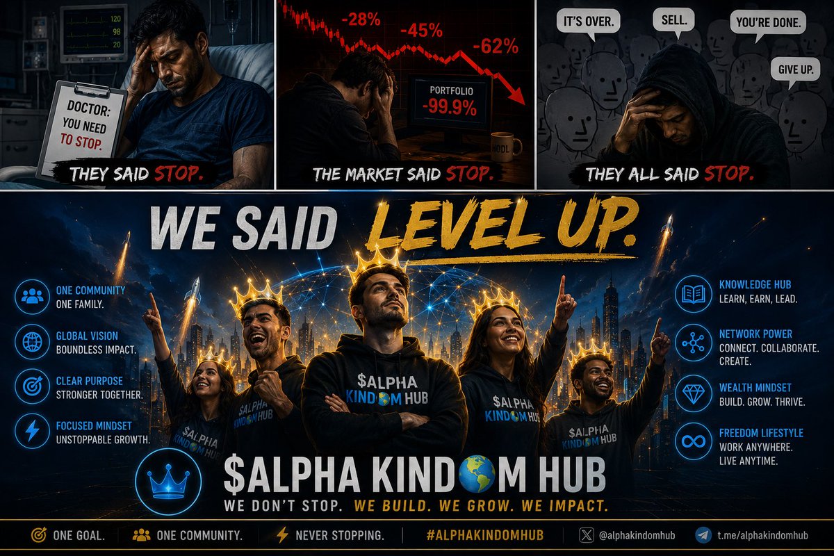 rayors_ciph's tweet photo. 👑 They said STOP. We said LEVEL UP.

🌎 $ALPHA KIND🌎M HUB
We build. We grow. We impact. 🚀

#ALPHAKINDOMHUB 🔥
@UVincent47297 https://t.co/S6VZ2o9eNB