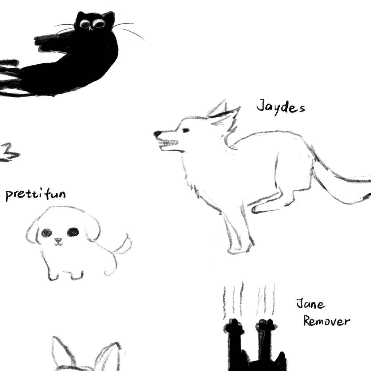 vvvvvv1234283's tweet photo. animal versions🐰🦭🐈‍⬛🐶🐺a few of these i still don’t know https://t.co/yAwc97qvi8