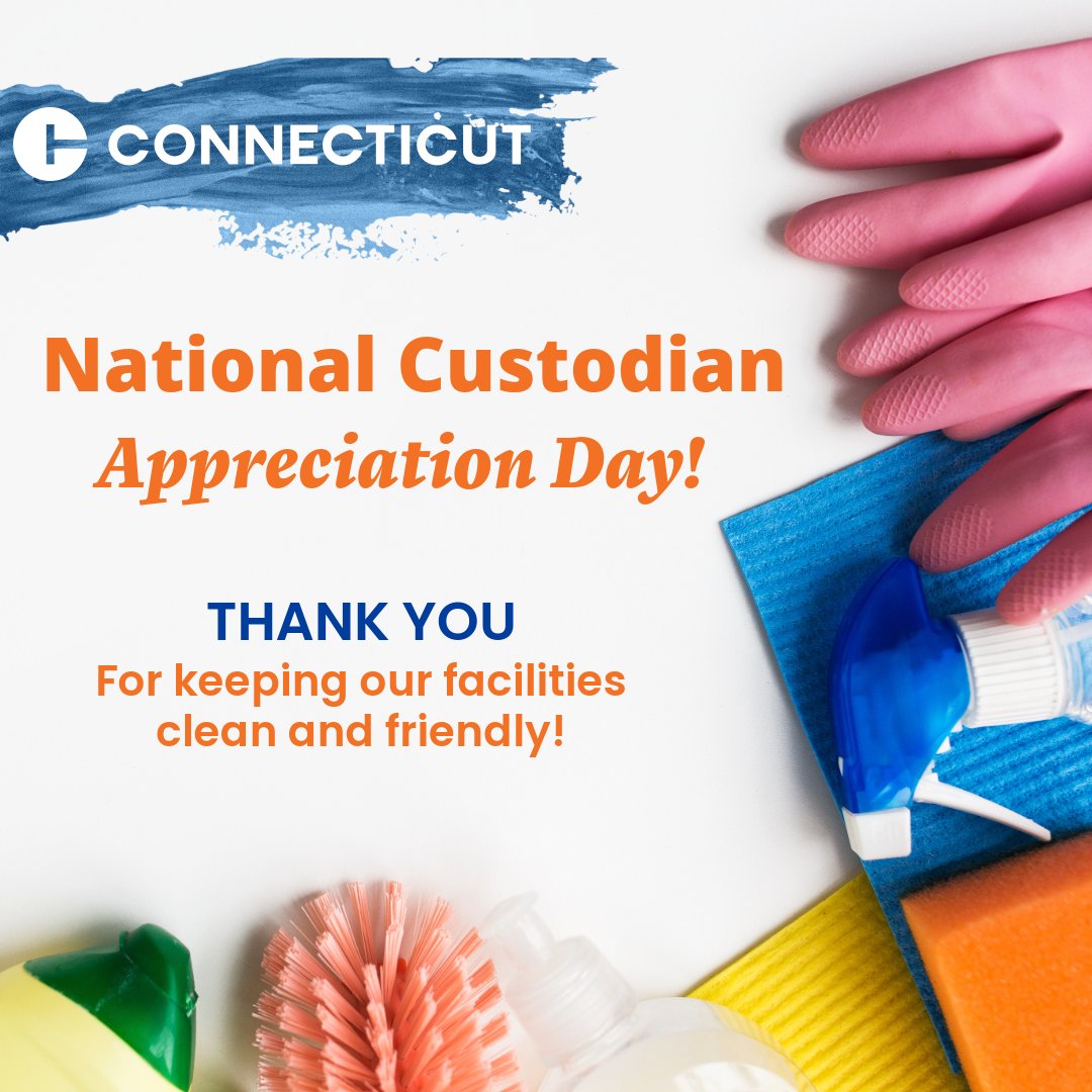 CTStateJobs's tweet photo. Happy National Custodian Appreciation Day!

Today, the State of Connecticut extends a heartfelt thank‑you to the custodians who keep our facilities clean, safe, and welcoming every day.

View our current openings via https://t.co/nJvvyqcGcf https://t.co/nyBth136T3