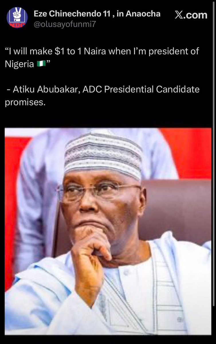 pontrol_777's tweet photo. Atiku rora 😂😂😂 jorrr
At this rate atiku is moving.. if you ask him for a flying car, he will make it possible in less than 24 hrs😂 https://t.co/IgOhxl5tXX