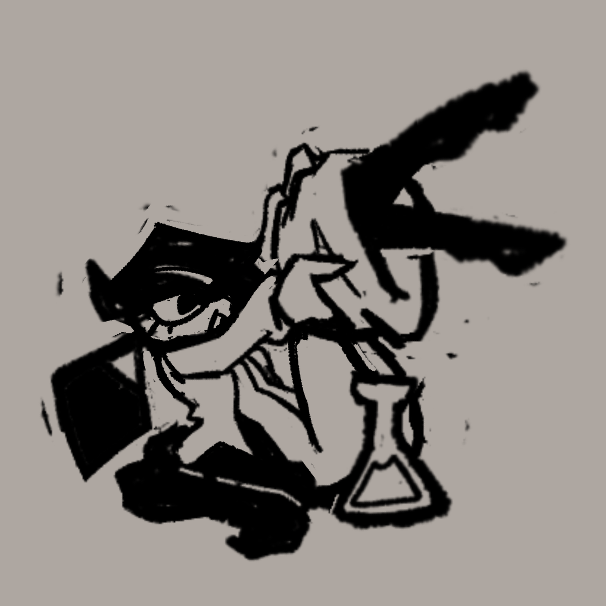 ABoredSnek's tweet photo. There was also this version I was doing but I use this kind of pose enough already. https://t.co/tOQbi1BbJy