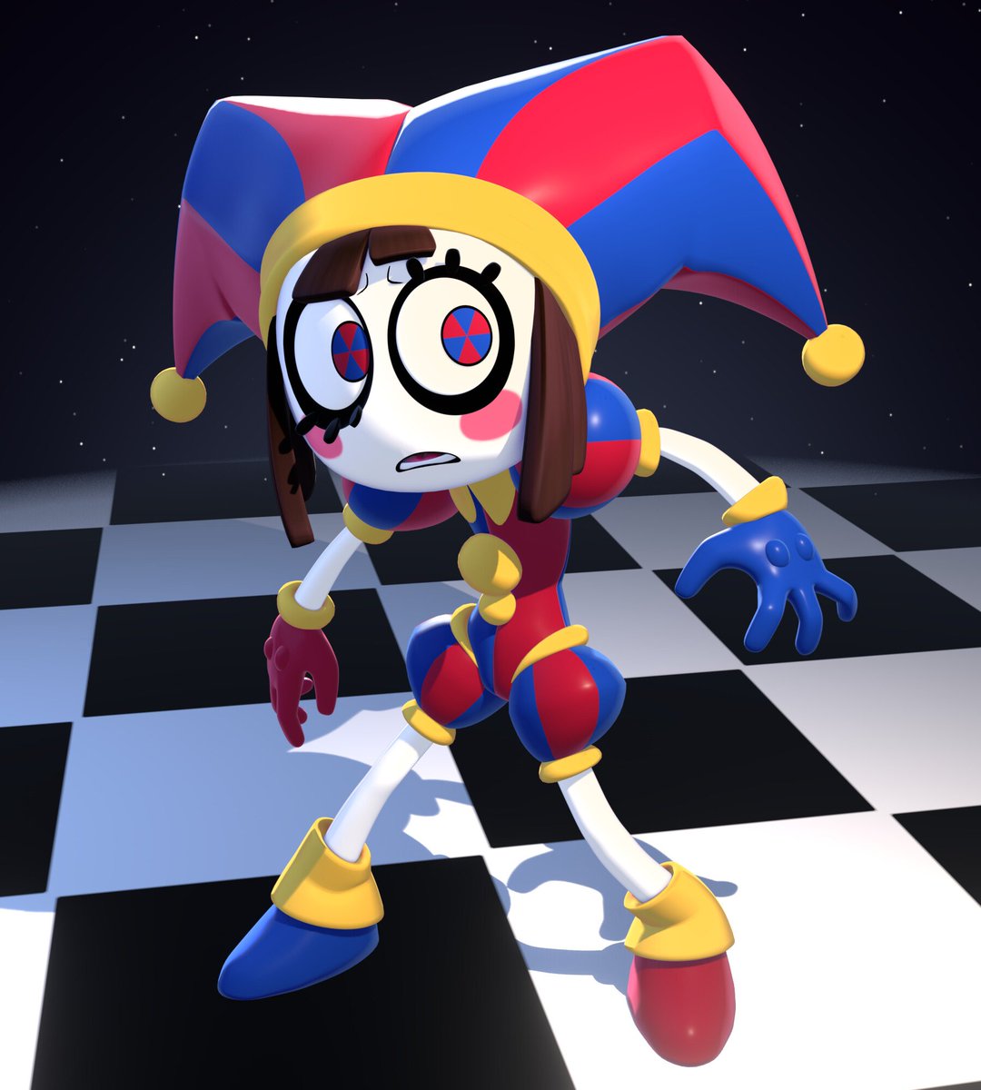 JenniWilso7f's tweet photo. Wait… was I supposed to pose or run? Guess I’ll just do both!
#TADC #Pomni #TheAmazingDigitalCircus #OC #Fanart #digitalart #illuatration https://t.co/BEhBYAjRMt