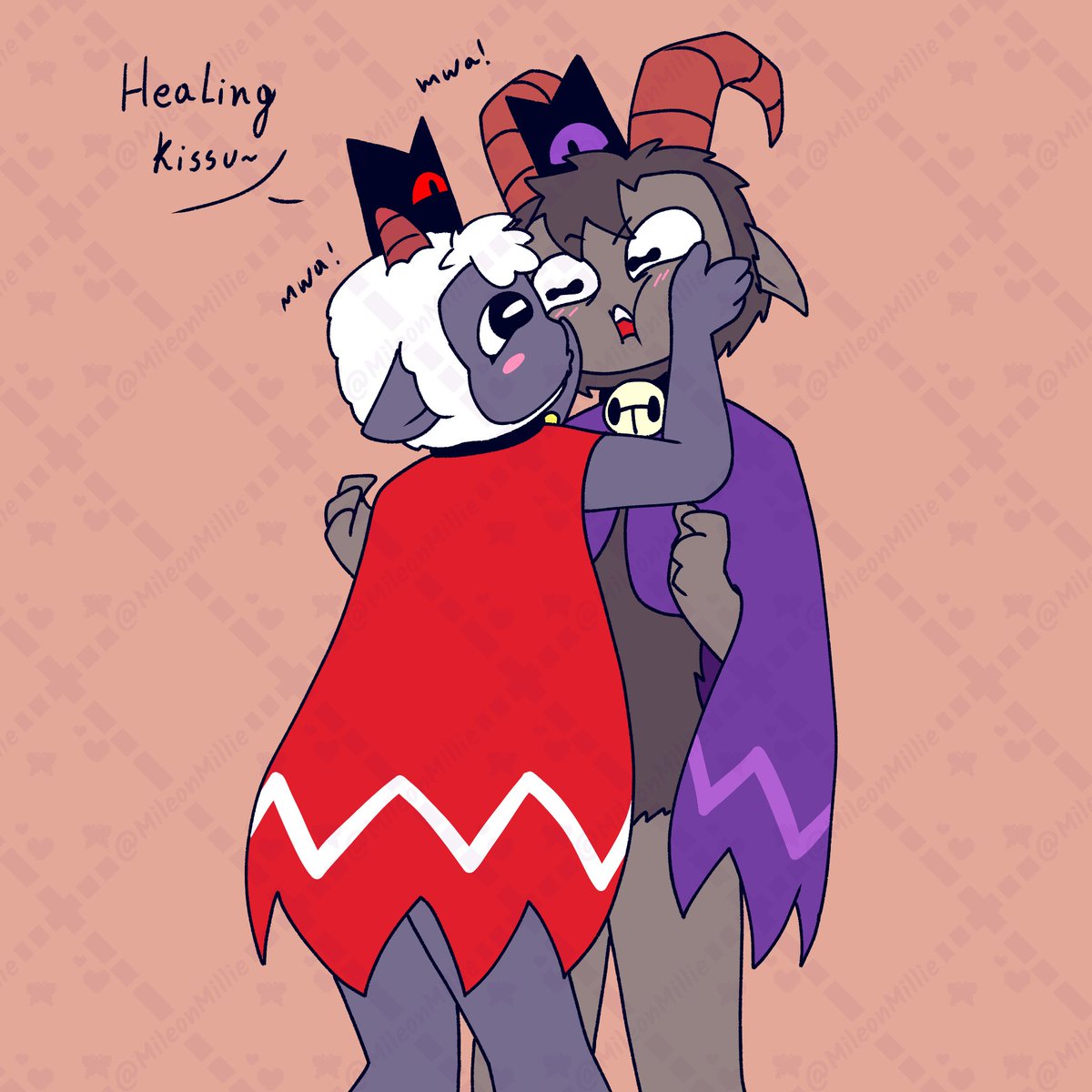 MileonMillie's tweet photo. Healing kiss before Sermon.
#cotl
I need to find a fitting style for them. https://t.co/J3EfXWCAWL