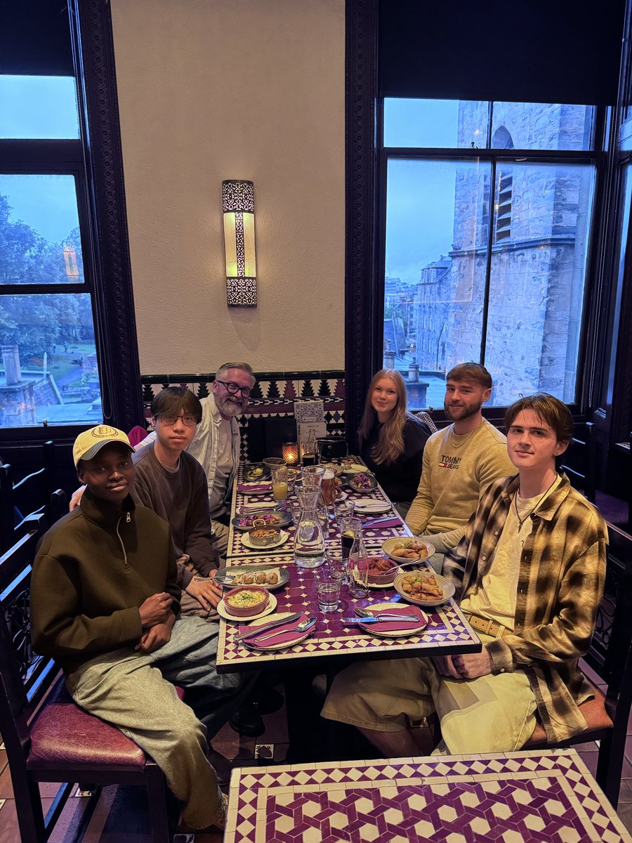 ColBrough's tweet photo. Birthday dinner for Kyle #CafeAndaluz with the kids … round two of the tapas just arrived 😉 🇪🇸 ❤️ https://t.co/OK8wP0GIEY