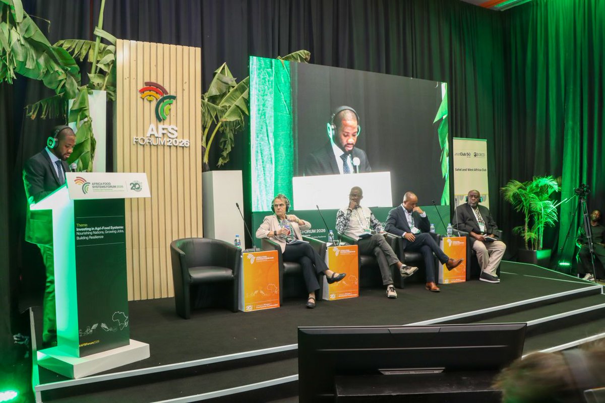ILRI's tweet photo. Livestock contributes 50% to pastoral incomes &amp; 40% of agricultural GDP—yet climate finance often overlooks it. At the @OECD session on Climate Finance, Shirley Tarawali explained why the sector is a climate solution, not a liability. 🌍🐄

#AFSF2026  #AFSForum2026 #Livestock https://t.co/AqJ9Fl8i6R