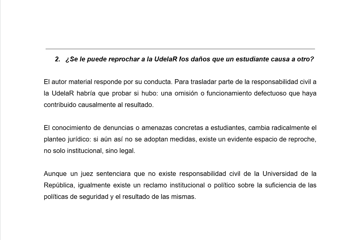 RodrigoBotti13's tweet photo. En el marco de la tentativa de homicidio agravado a femicidio, expongo una muy breve reflexión sobre el rol de la UdelaR en materia de seguridad. 

También trata uno de los discursos más escuchados en estos días: la salud mental como justificación de la violencia.
#FMED #UDELAR https://t.co/akJDyR6Dzg