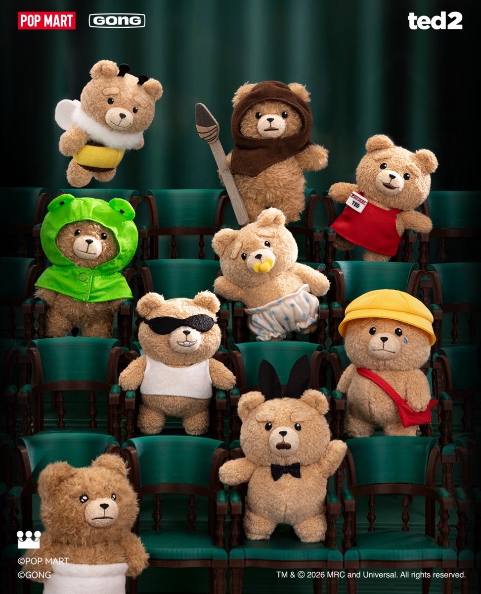 FunkoPOPsNews's tweet photo. How cute. Popmart reveals their adorable new Baby Ted 2 lineup!

#Popmart #Ted #FunkoPOPNews https://t.co/KoNv7epB0V