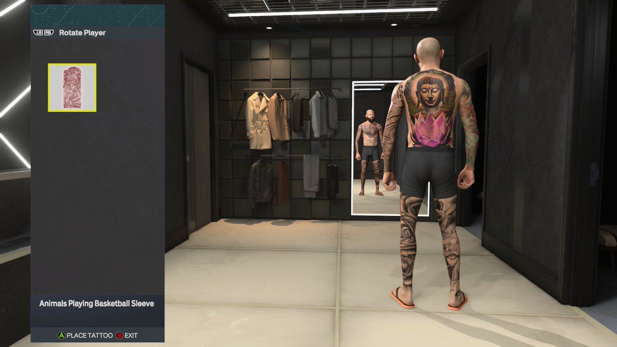 kingmejay's tweet photo. @NBA2K I am having an issue with my tattoos once I placed them on my second female character the tattoos on my original male character glitched out please help 🙏🏽🙏🏽🙏🏽 https://t.co/RauOceXxJk
