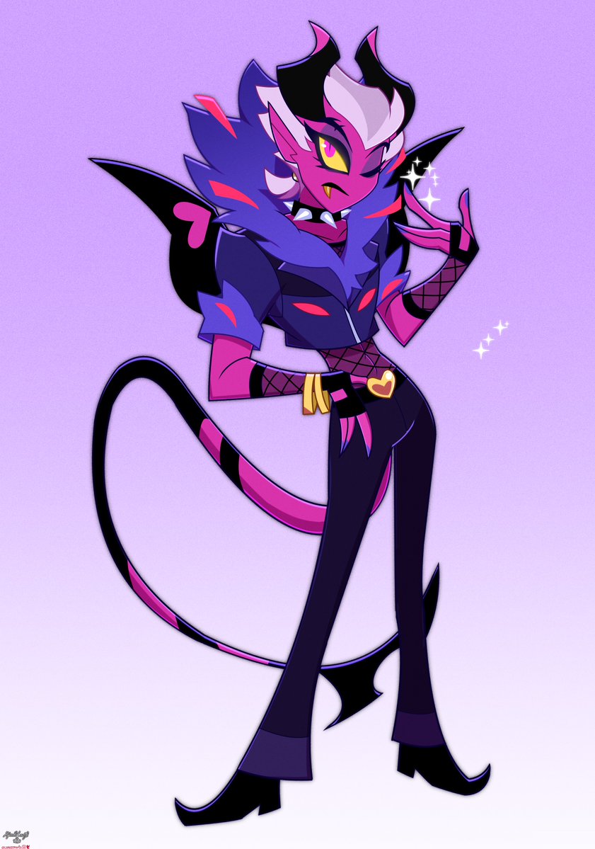 CorazonArts's tweet photo. Doing #Aless Variants! And this one is the bitch that slays!! #TheDoormanAU
#HelluvaBoss #HazbinHotel #Hellaverse #fanart #HazbinHotelFanart #HelluvaBossFanart https://t.co/ASCdyQgWp5
