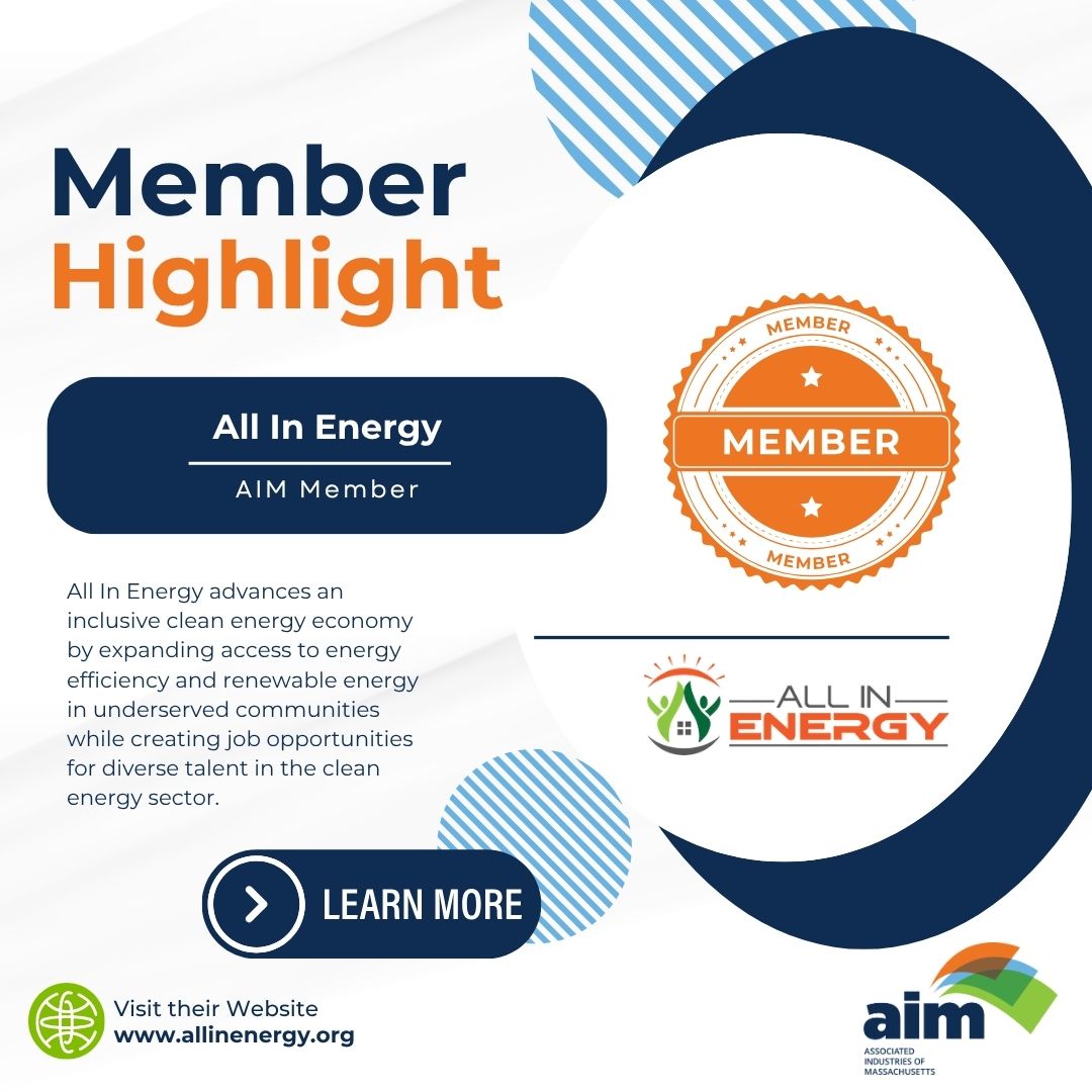 AIMBusinessNews's tweet photo. AIM Member Highlight: All In Energy ⚡️ Advancing clean energy access in underserved communities while creating career opportunities for diverse talent. Learn more: https://t.co/3R3VVDic9X #AIMMA #CleanEnergy https://t.co/0CW4n8yXVy