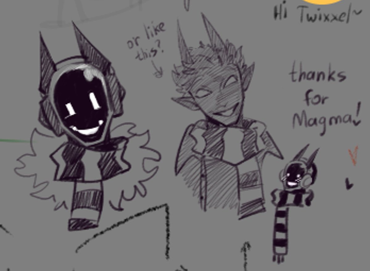 witch0tea's tweet photo. and again the sketches from magma https://t.co/BFSPBAosqn