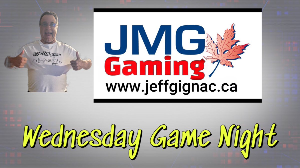 JeffGignac's tweet photo. Coming up in 1 hour at 8:00pm ET #JMGGaming Wednesday Game Night

Join me in chat on @YouTubeGaming @tiktok_us @TikTokCanada and @Twitch in either horizontal or vertical or on @facebook or @kick in horizontal

Some awesome demos on tonight's schedule!! https://t.co/OsyUE4S1a1