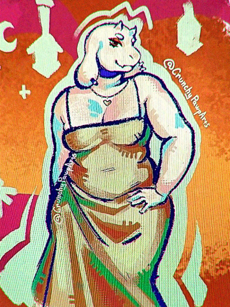 CrunchyPawpArts's tweet photo. Someone asked me to draw her thicker…and I really wanted to!!!
Still looking for good refs though  
Drop pose ideas in the comments if you want
#Toriel #Undertale #furry https://t.co/L43fJdfnt3