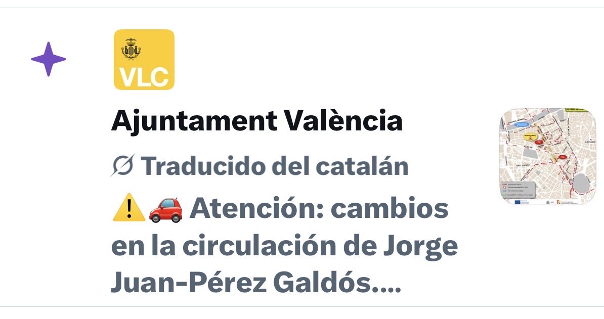 felo3001's tweet photo. Que mal fá que diguen”Traducido del catalán” i sigui del ajuntament de Valencia🤮😤 https://t.co/dChEKzluRS