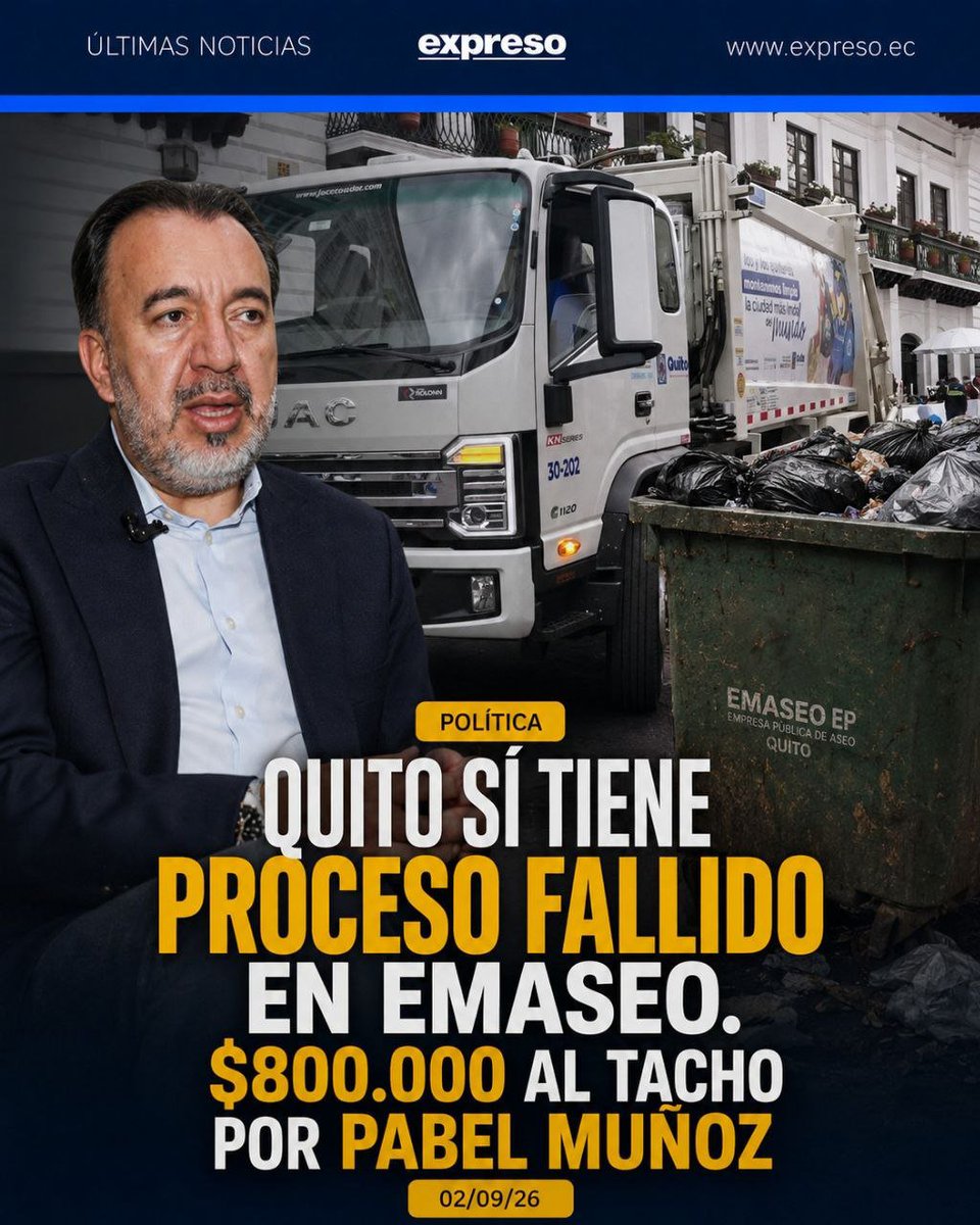 aglilisbeth's tweet photo. @LaContraEc @LeninBarreto Quito Sí no acepta más excusas sobre la compra de camiones defectuosos. Necesitamos soluciones reales y responsables para mantener nuestras calles limpias. @Pabelml https://t.co/aDIo07bu9q