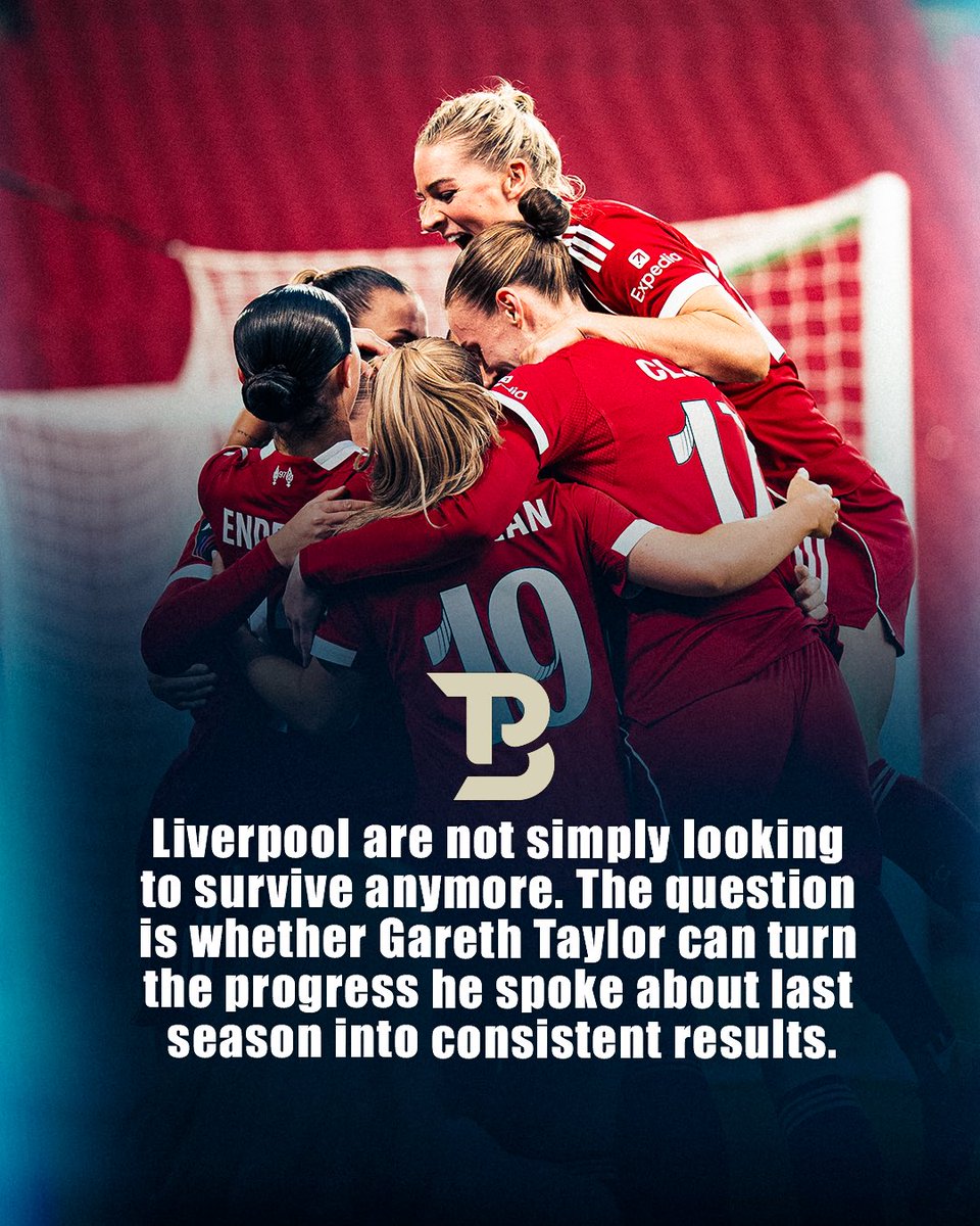 beyond_pitch's tweet photo. Gareth Taylor enters his second season at Liverpool with far greater expectations than he faced 12 months ago.

After finishing 11th in the WSL last season, Liverpool have strengthened their squad with six new signings and welcomed key players back from injury.

With a full season of experience behind him, Taylor now has to turn the progress shown in the second half of last season into consistent results.

In our latest article, Malaika Khan looks at the pressure facing Taylor and whether Liverpool can climb the WSL table in 2026/27.

Read the full story via the link in the comments.

🎨 @LDAWGraphics 

#WomensFootball #BeyondThePitch #WSL