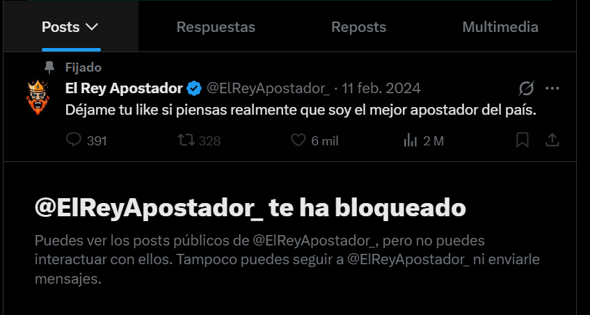 YoLibre8's tweet photo. @ElReyApostador_ No se bloquea dice 🤣🤣 https://t.co/ws7BpDt0Mm