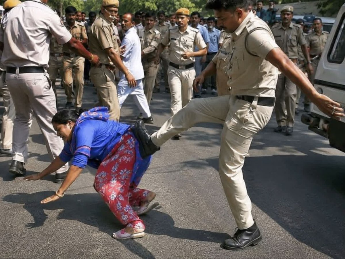 Renu_bauddh's tweet photo. बेटी बचाओ... 

भा℅जपा वालो से और उनकी बहादुर पू💩लिस से 

इस बहादुर पुलिस वाले को देखो एक महिला सफाईकर्मी को गलत जगह पर लात मार रहा है

क्या इसके खिलाफ कोई कार्यवाही होगी  ? 

@NCWIndia @NCSC_Goi @ncsthq

#सफाई_कर्मचारी https://t.co/dL952cx30C