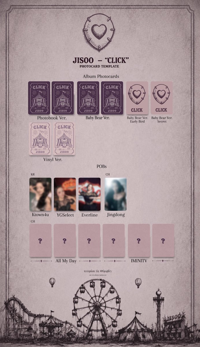 bpgllry's tweet photo. JISOO - “CLICK” Photocard Template

free to use, just don’t crop out/remove my @ https://t.co/8Q7KlqhYBI