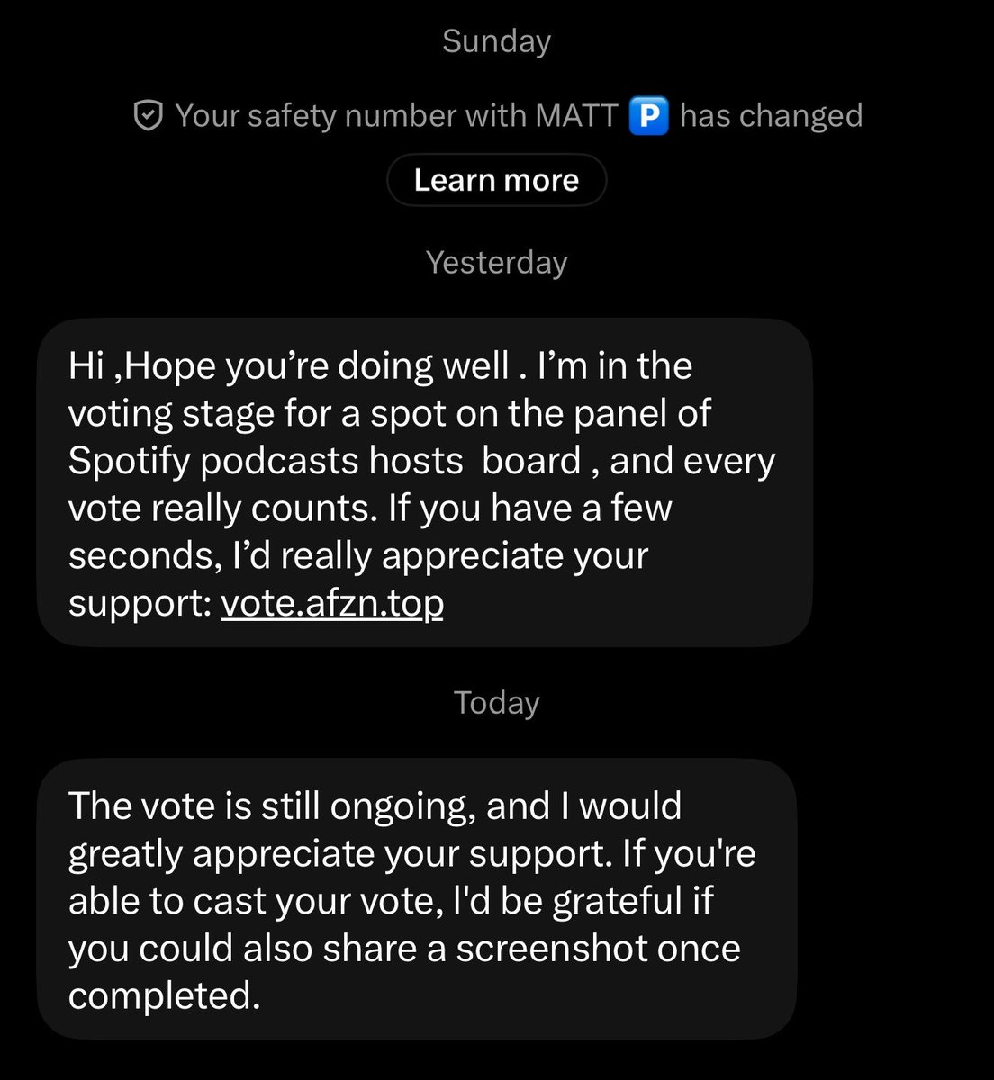 imkikosuarez's tweet photo. THE ACCOUNT IS SENDING DMs TRYING FOR YOU TO CLICK THE LINK! JUST BLOCK AND REPORT!☠️

Be careful out there people🫩 https://t.co/0FTnJ72IJu