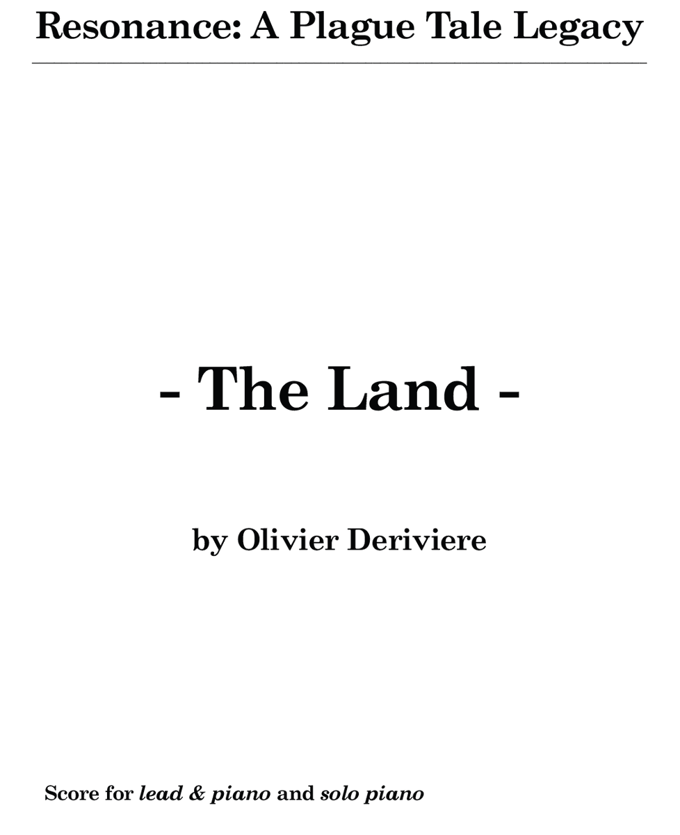 oderiviere's tweet photo. 🚨 Surprise! 
Many players asked for Resonance @APlagueTale "The Land" score, so HERE IT IS! 
- Voice and Piano
- Piano solo
Share your performance and we will delight in you! Merci!
LINK-> https://t.co/IYC4ccaK9N https://t.co/w8o5KGJhSI
