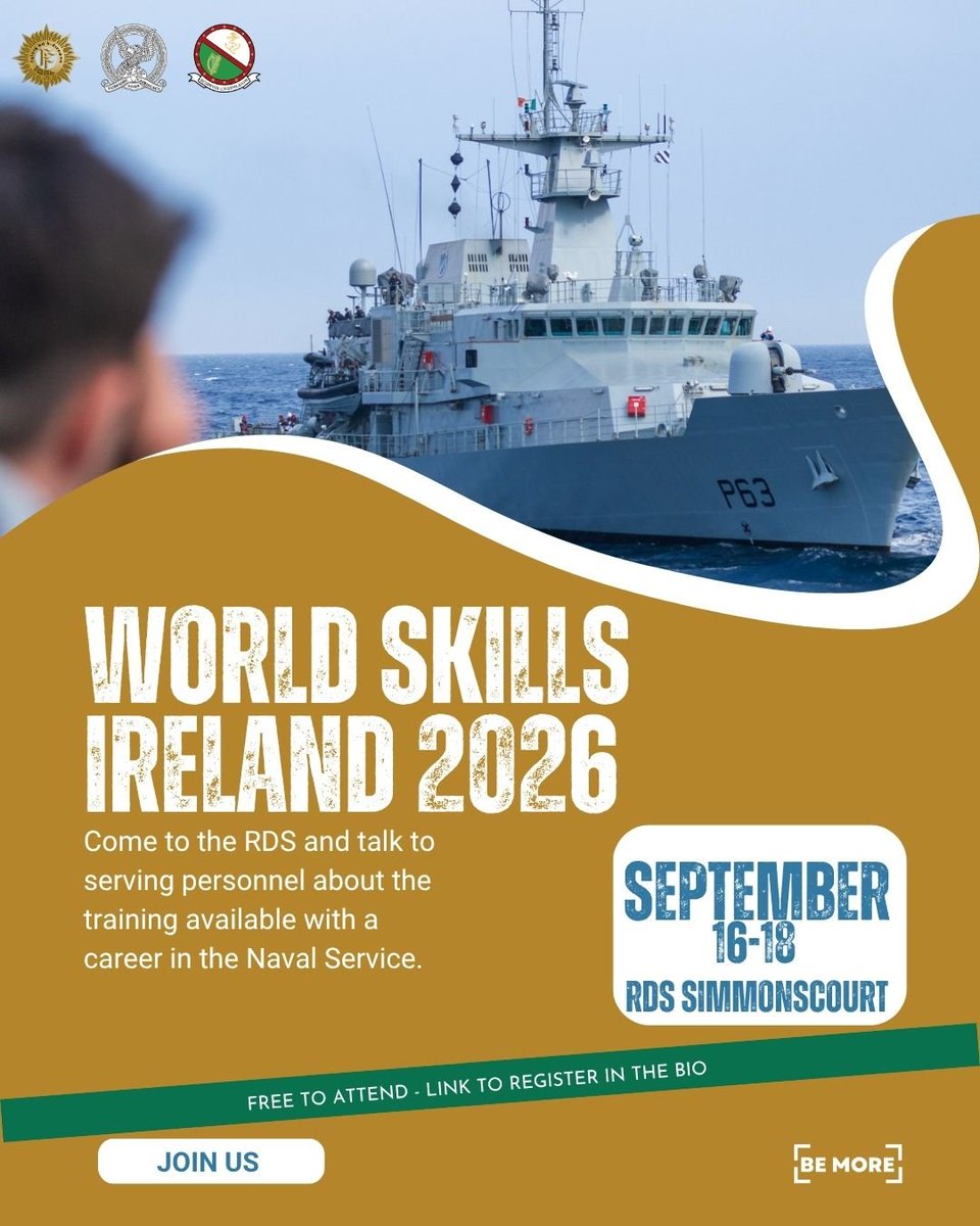 naval_service's tweet photo. World skills Ireland 16-18 September in the RDS. Free Registration at  https://t.co/pSORwL6vEe https://t.co/HFhWePHxTZ