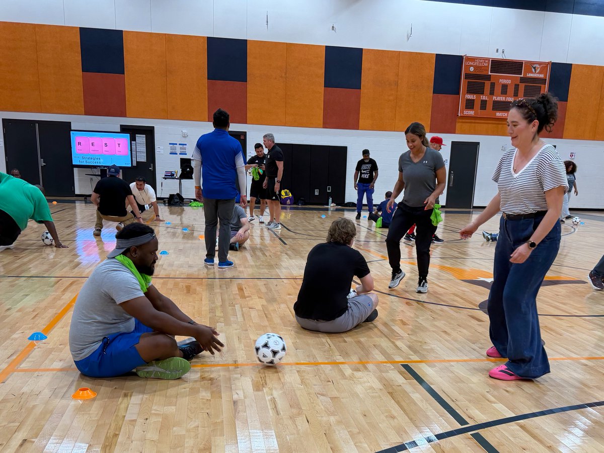 BrandiCrenshaw's tweet photo. ⚽Dallas ISD SPARK Champions are kicking off the 2026–2027 SPARK calendar with Soccer Professional Development hosted by the Dallas ISD Health and Physical Education Department and the U.S. Soccer Foundation! Let the learning and the fun begin! https://t.co/SiESEMSrLR