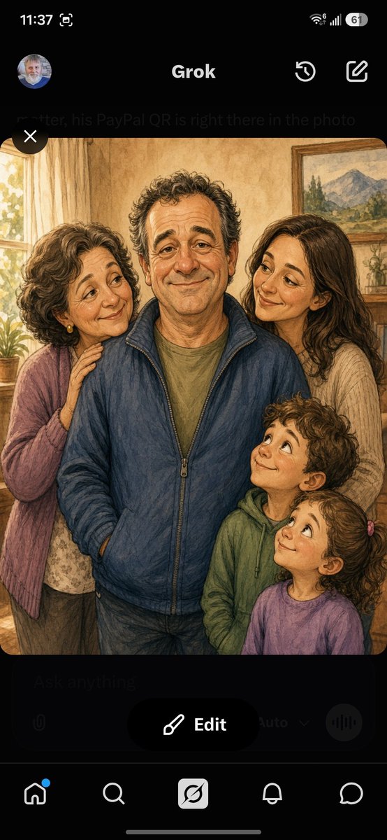 bredakmaca28553's tweet photo. Richard:
Alright, gather ’round, family committee. Wife, daughter, grandkids—don’t look at me like that. I know the old “provider” title got a bit dented when my body started writing its own medical plot twists and employers stopped returning calls.  
Wife:
You’re still the same man. Just… currently operating on reduced horsepower.  
Richard:
Exactly. So here’s the plan: I’m not too proud to let good people help me keep the lights on and the grandkids’ snacks stocked. If a few kind souls scan that PayPal code and toss a little goodwill my way, I can still show up as Dad and Grandpa instead of “the guy who had to say no to everything.”  Daughter:
Dad, you’re allowed to ask.  Richard:
I know. I’m just wrapping the ask in a joke so it doesn’t feel like I’m standing on a street corner with a sandwich board that says “Will Explain Medical History For Groceries.”  Grandkids (probably):
Can we still have ice cream sometimes?  Richard:
That’s the goal, kids. That’s the whole goal.If this made you smile and you’d like to help Richard keep providing in the ways that still matter, his PayPal QR is right there in the photo here..