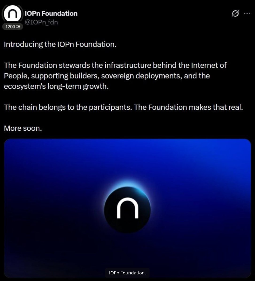 Hayatonekob's tweet photo. IOPn Foundation https://t.co/aKl2I4KfoZ