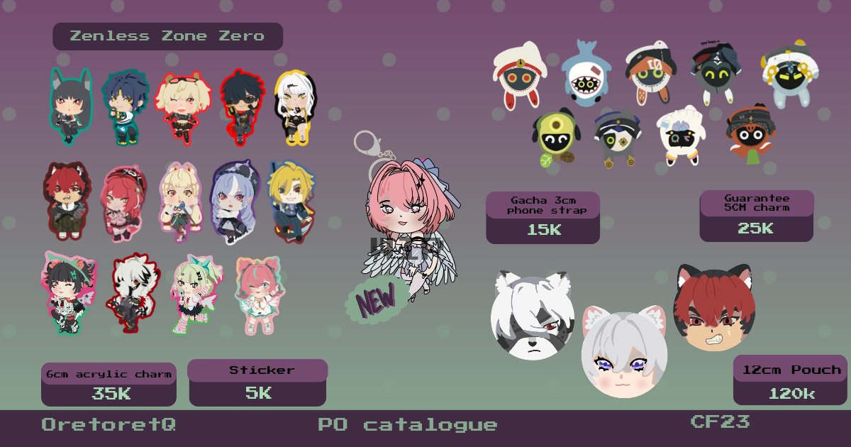 oretoretq's tweet photo. 🔁+♥️ will be much appreciated!!
 #CF23 PO catalogue &amp; giveaway 🍀

🗓️PO Period : ~12 August
📍Both Days
💌Pickup &amp; Mail Order
🧾 On QRT!
🍀 Giveaway details in the thread!
🫂 Content: Genshin Impact, zenless zone zero, hannibal, heated rivalry, green yuri, Resident Evil, etc! https://t.co/3aAmcWlm5k