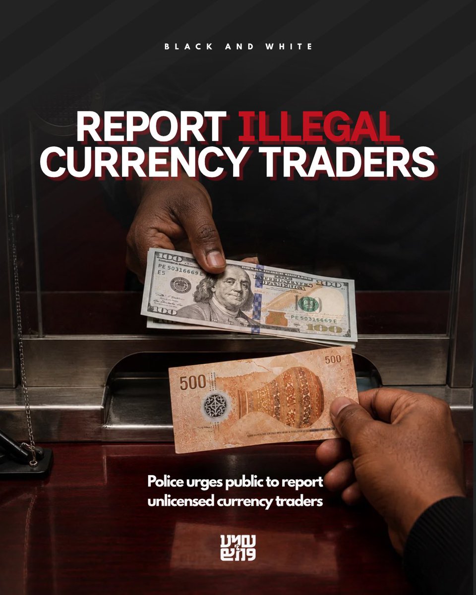blacknwhitemv's tweet photo. Police urges public to report unlicensed currency traders https://t.co/CiAwD9qmYY