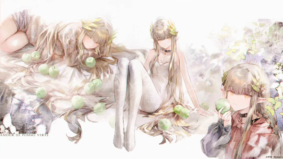 Myyoasis's tweet photo. Amour de Pomme Verte🍏
#缪尔赛思 #明日方舟 #Arknightsㅤ https://t.co/0UTuDKGRSn