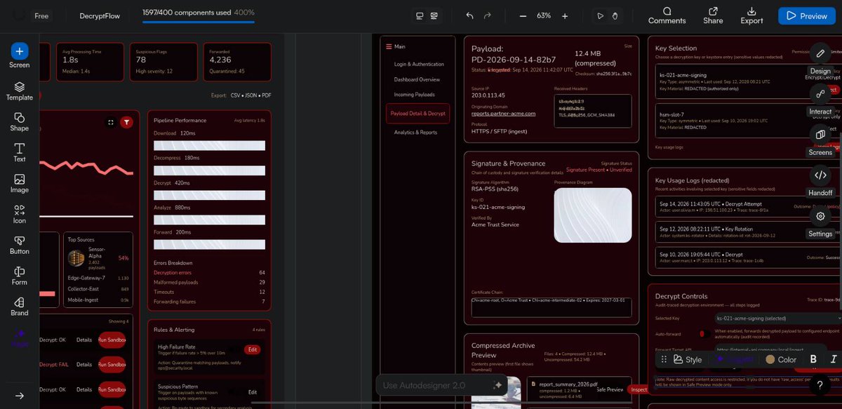 avery_town's tweet photo. The first piece of data we got was what seems to be a ransomware *panel in development*, not for creating payloads - for receiving the the stolen encrypted data and decrypting it. https://t.co/Ups0xnceN4