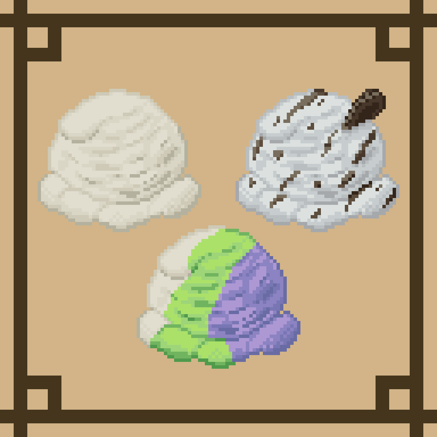 Fallwishe's tweet photo. 48x48 Ice Creams for #WeeklyPixels
#pixelart https://t.co/XSiIn5pR3o