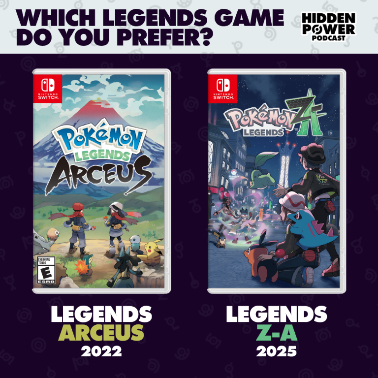 HiddenPowerPod's tweet photo. Which game did you enjoy more? Legends Arceus or Legends Z-A? https://t.co/Osr1GYcbX8