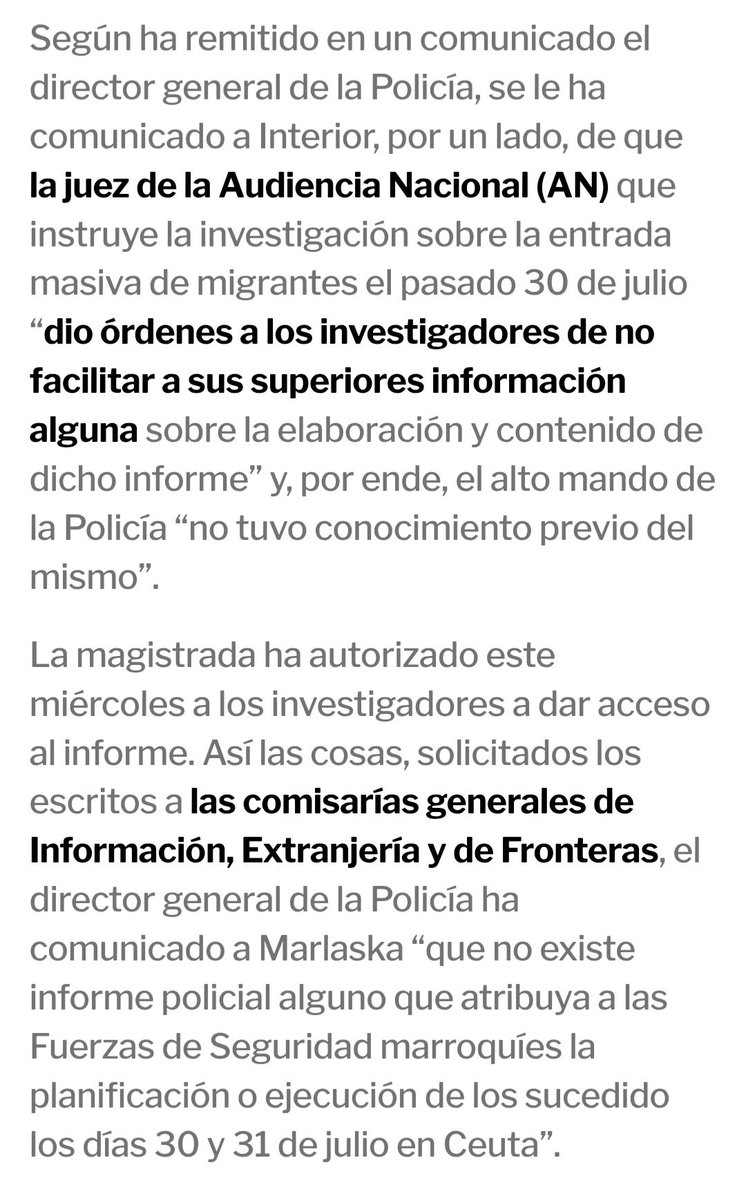 ferna1_diez's tweet photo. Esto desmonta las falsedades de PP/Vox

La jueza de la Audiencia Nacional "dio órdenes" en su momento a los investigadores "de no facilitar a sus superiores información alguna" sobre el mencionado informe https://t.co/NBqJ4i8phA